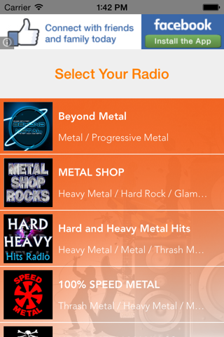 Metal Radio - Heavy Metal Music Free App screenshot 2