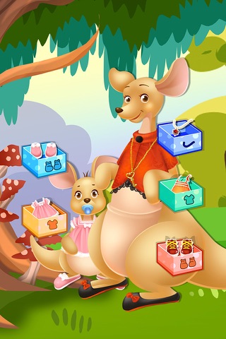Little Kangaroo Mommy's New Baby Care: Newborn Animal Kids Game screenshot 3