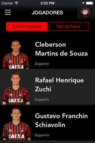 Clube Atlético Paranaense (Oficial) screenshot 2