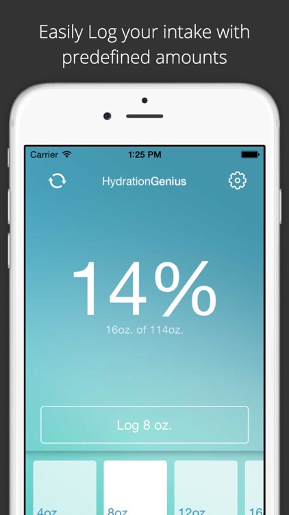 Hydration Genius - Daily Water Logger, keep track of your fluid intake, great for workouts and training