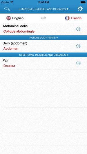 English-French Medical Dictionary for Travelers(圖3)-速報App