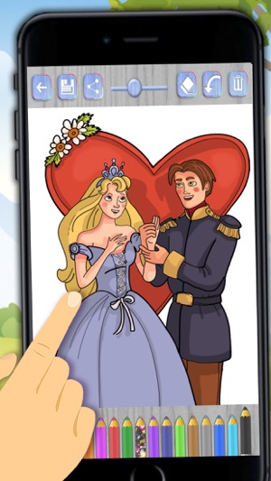 Paint tale princesses – princesses coloring book(圖4)-速報App