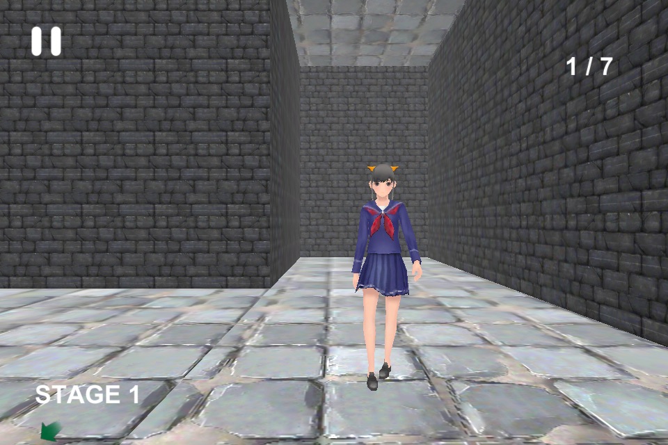 ３D迷路 女子高生をさがせ screenshot 3