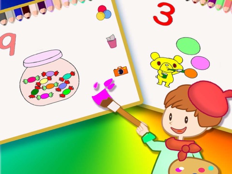 Скриншот из ABC Colouring Book 17 - Painting for the numbers from 0 to 9