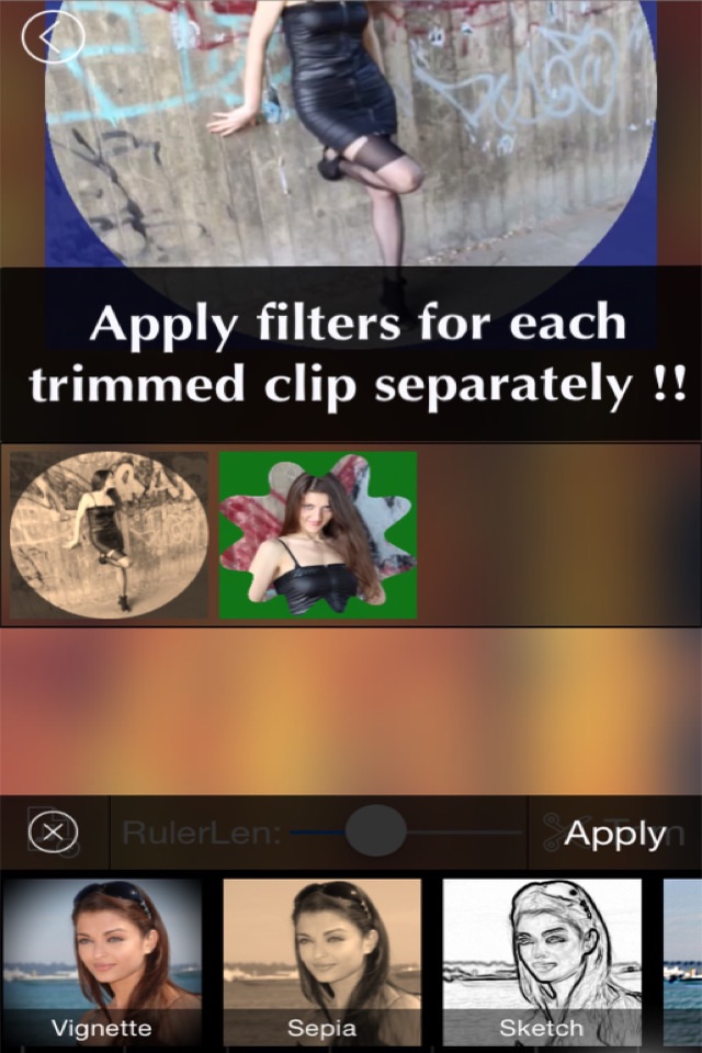 Video Trimmer - Trim multiple portions in your movie clip then merge the clips as one! screenshot 3
