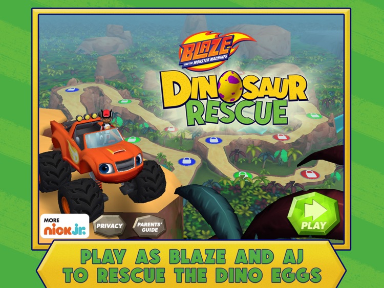 Blaze and the Monster Machines Dinosaur Rescue HD screenshot-0
