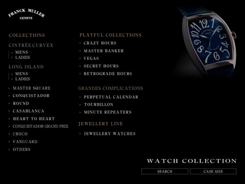 FranckMuller Collections screenshot 2