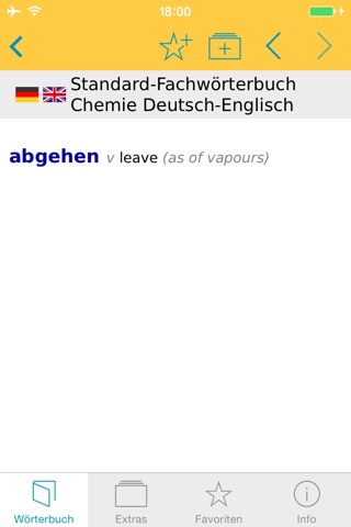 Chemie Englisch<->Deutsch Fachwörterbuch Standard screenshot 3