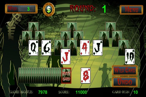 Zombie Solitaire Free screenshot 2