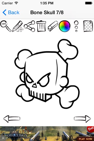 Draw And Paint Tattoo Skulls screenshot 4