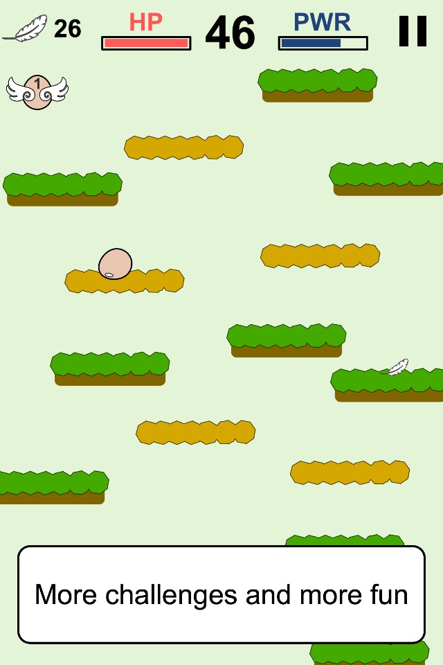 Mr Egg jumps up and down in an endless way to his home screenshot 4