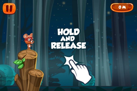 Flying with Rope Bear Game – Swing and Fly to Escape from Dark Forest screenshot 2