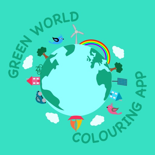 Green World Colouring App