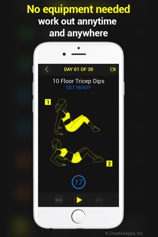 30 Day Toned Arms Trainer Pro screenshot 3