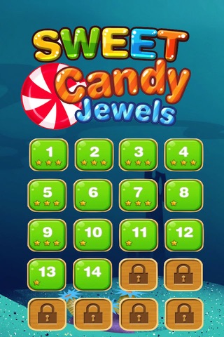 Sweet Candy Jewel Beany-Lollipop Candy Match-3 Puzzle Game screenshot 2