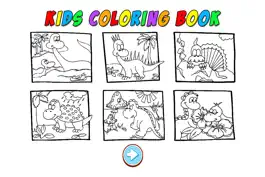 Game screenshot Kids Coloring Book - Cute Dinosaurs Park Learning for Fun apk