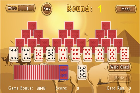 Egyptian Pyramid Solitaire PRO - For PRO Poker Players screenshot 4