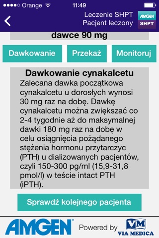 Program leczenia SHPT Mimparą® screenshot 3