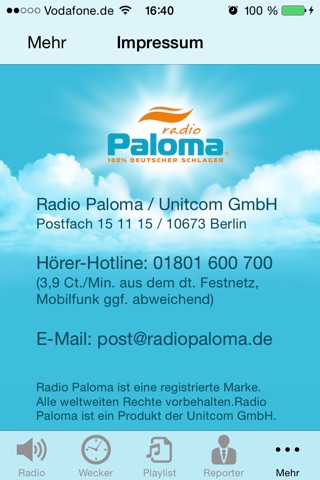 Schlager Radio Paloma screenshot 4