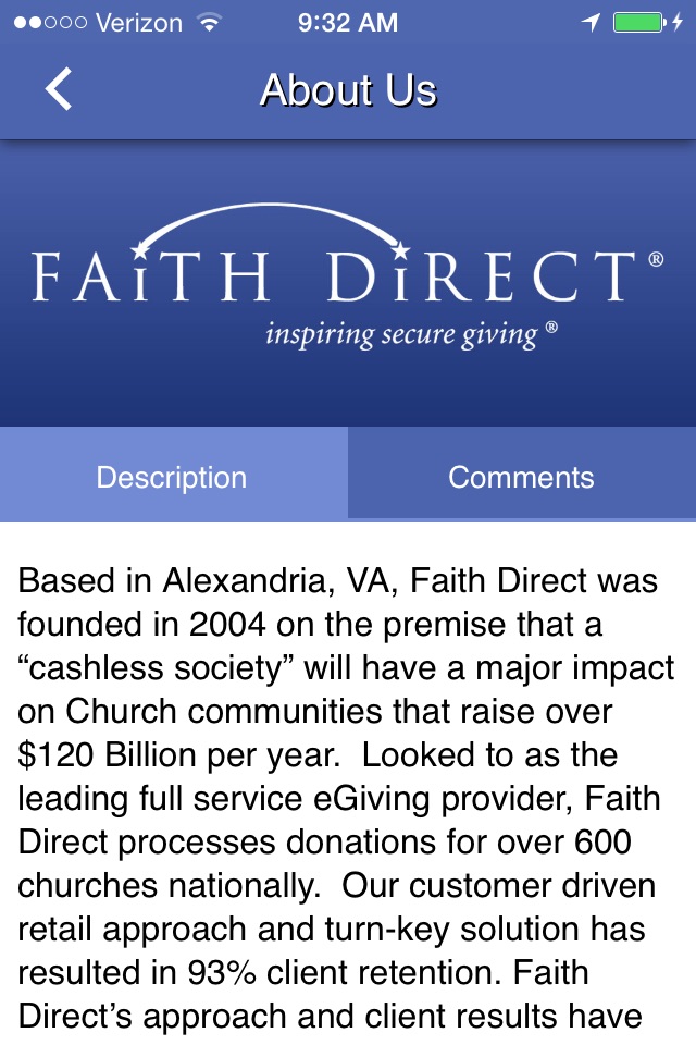 Faith Direct – eGiving for Churches screenshot 3
