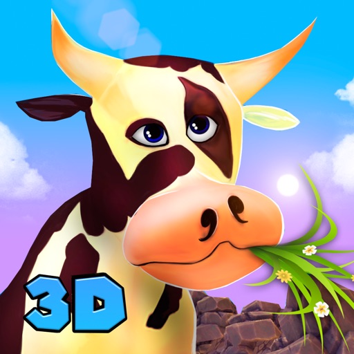 Cartoon Mad Cow Simulator 3D iOS App