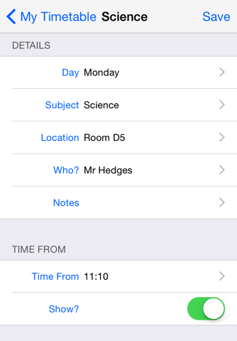 School Timetable - Lesson & Course Schedule for Student, Teacher, Organiser screenshot 3