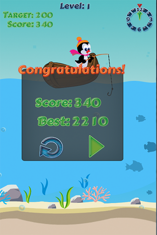 Penguin Fishing - Blue Ocean Sport Game for Kids screenshot 3