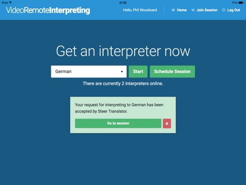 Video Remote Interpreting screenshot 3