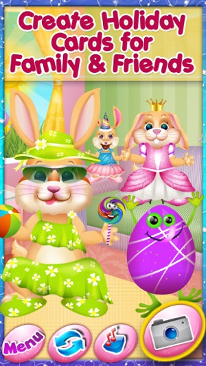 Easter Bunny Dress Up and Card Maker - Decorate Funny Bunnie(圖5)-速報App