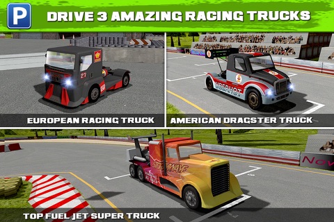 Top Jet Trucker Parking Simulator a Real Sports Super Truck Drag Race Car Park Racing Games screenshot 2