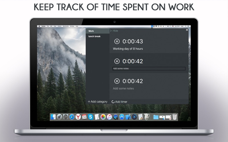 Work Time Monitor - Easy Tray Timer thumbnail 1