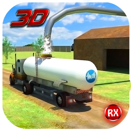 Transport Truck: Milk Supply Icon