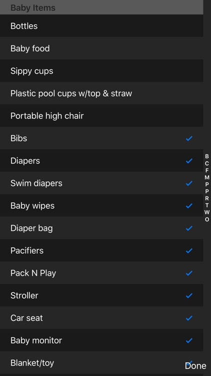 WDW Prep Packing List