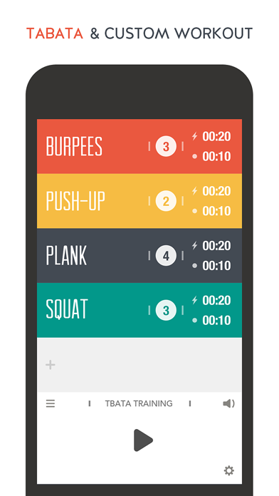 TABATACH - Interval Workout Timer for High Intensity Interval Training (HIIT) : TABATA & any Circuit Training Screenshot 1