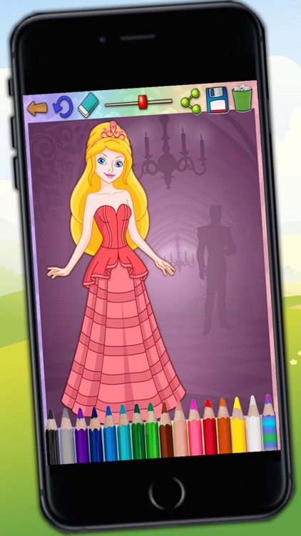 Paint magic princesses - coloring the princess kingdom