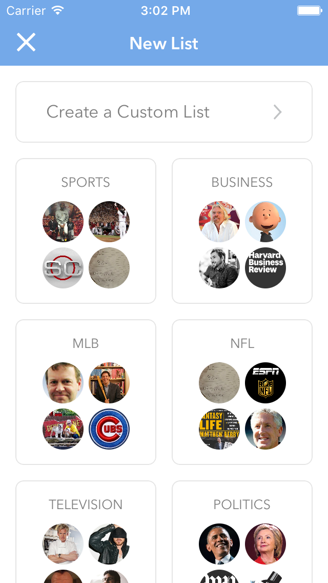 Listomatic - Twitter lists automatically created and managed
