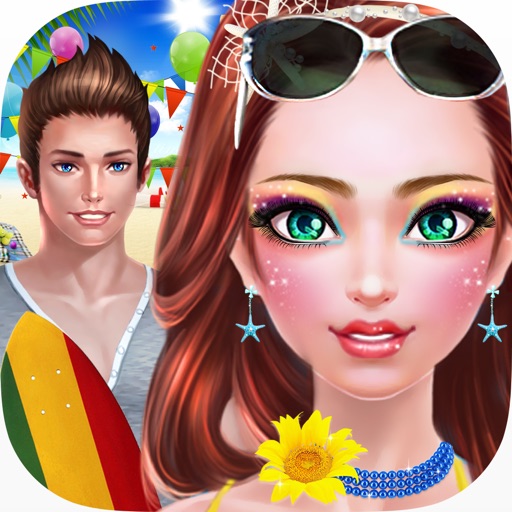 Beach Party Holiday Makeover - Summer Dress Up Game Icon