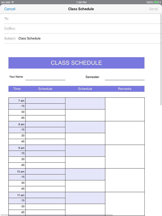 Class Timesheet screenshot-3