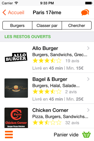 LivraisonResto.fr - Pizzas, Sushis, Burgers chez vous ! screenshot 2