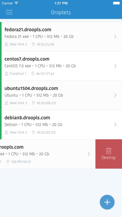 Droopls - full-featured control panel for DigitalOcean