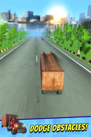 Truck Survival Block Games - Mine Free Truck Racing Mini Game screenshot 2