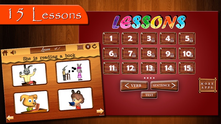 Verbs for Kids - Part 1-Free Animated English Language Learning Lessons for Children to Learn the Most Important Verbs & Play screenshot-3