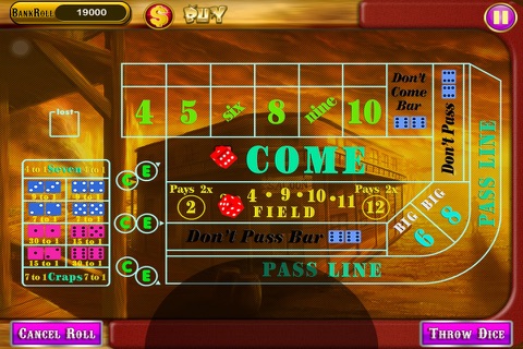 AAA Gun Master of Wild West Fun Craps Dice Casino Games Free screenshot 2
