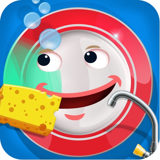 Kids Dish Washing and Cleaning Game - Free Fun Kitchen Games for Girls,Kids and Boys Icon