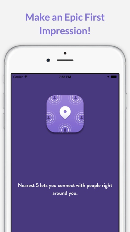 Nearest5 - Share messages and photos with five people nearby & make an epic first impression