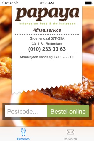 Papaya Groenendaal Afhaalservice screenshot 2