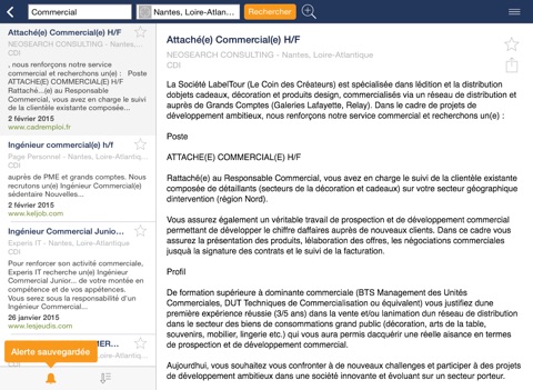 Скриншот из Optioncarriere - Recherche d emploi, recrutement, job