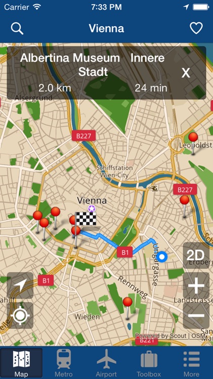 Vienna Offline Map - City Metro Airport screenshot-4