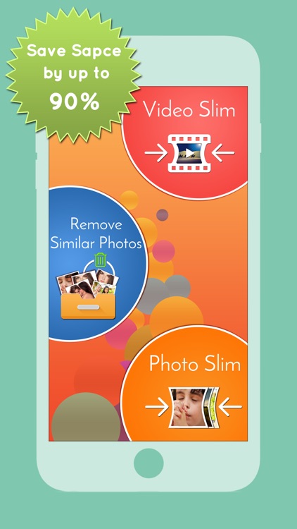 Space Saver to Slim Videos, Trim Movies, Shrink Image file size, save space, memory and remove Duplicate Photos