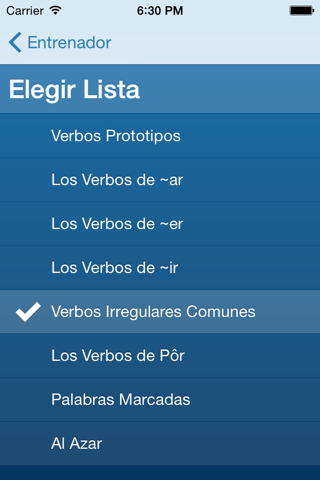 Portuguese Verbs Trainer screenshot 3